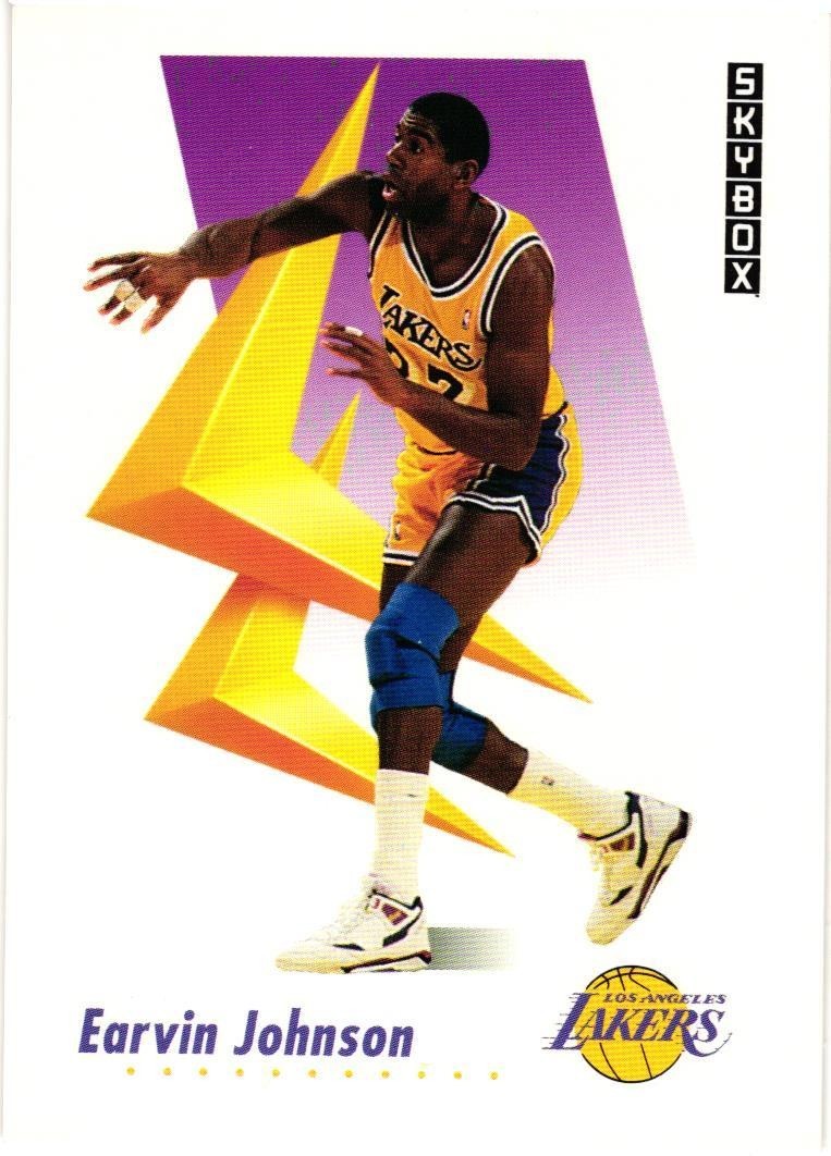 1991-92 SKYBOX BASKETBALL PROTOTYPE PROMO #137 EARVIN MAGIC JOHNSON LAKERS