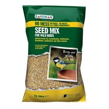 Image of 12.75kg Gardman No Mess Seed Mix Wild Bird Seeds