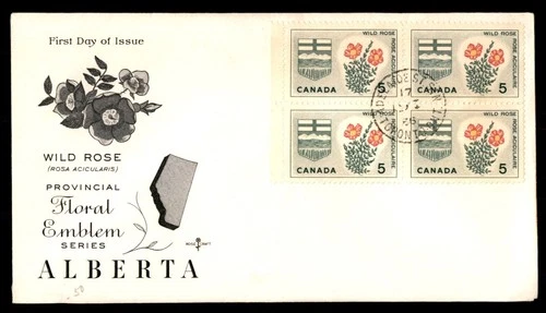 Mayfairstamps Canada FDC 1966 Alberta Coat of Arms and Flower First Day Cover aa