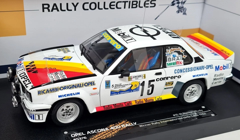 Sunstar 1/18 Opel Ascona 400 Winner Int Della Lana Rally 1982 Diecast Model Car - Image 4 of 4