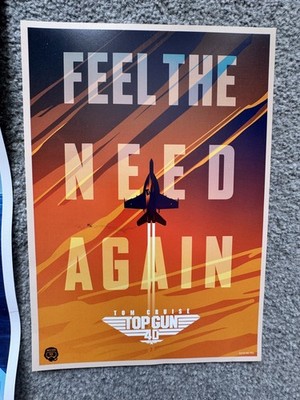 Cineworld Exclusive Top Gun 40th Anniversary A4 Poster Fathers Day Gift 