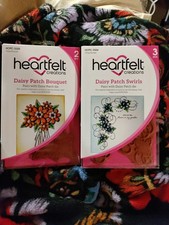 Heartfelt Creations Cling Stamps Daisy Patch Bouquet  Daisy Patch Swirls NEW