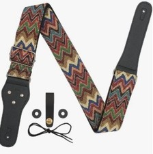 Guitar Strap-Vintage Woven, For Bass, Electric  Acoustic Guitar