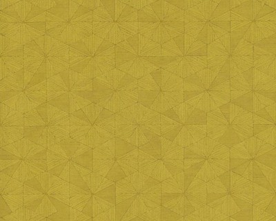 YELLOW GEOMETRIC VINYL FLEECE WALLPAPER 1005cm x 53cm