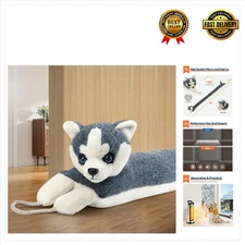 Prevent Drafts with 36 Inch Husky Dog Weighted Draft Stopper - Easy to Hang