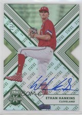 2018 Elite Extra Edition Status Emerald Die-Cut 23/25 Ethan Hankins Auto 00jz
