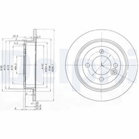 2X Delphi Bremsscheibe BG3662C FüR Mini