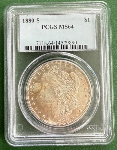 1880-S Morgan Silver Dollar PCGS MS64 S$1 San Francisco