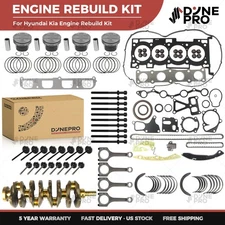 Engine Rebuild Kit w/ Crankshaft  & Timing For Hyundai Genesis Coupe G4KF 2.0T