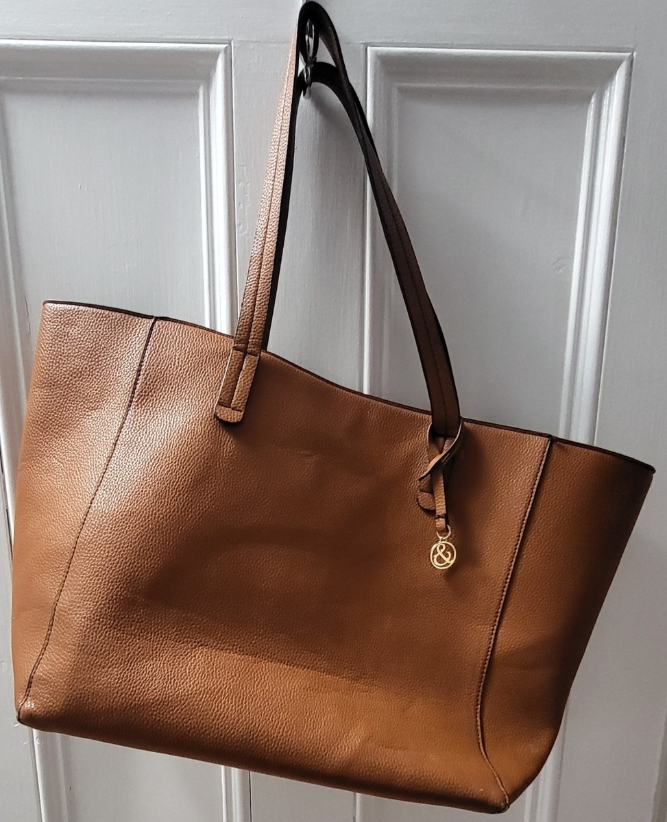 Mary & Martha Brown Leather Tote Bag View 3