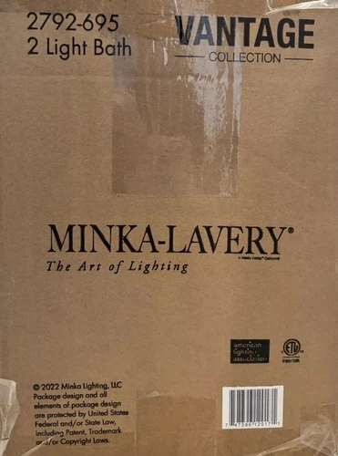 Minka-Lavery 2792-695 Auresa Bathroom Vanity Light Vantage Fixture in Soft Brass - Picture 7 of 7