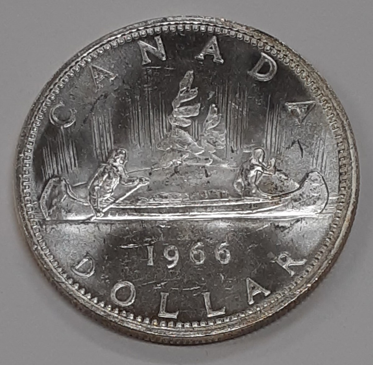 1966 Canada 80% Silver Dollar Coin $1 BU - Queen Elizabeth II | eBay