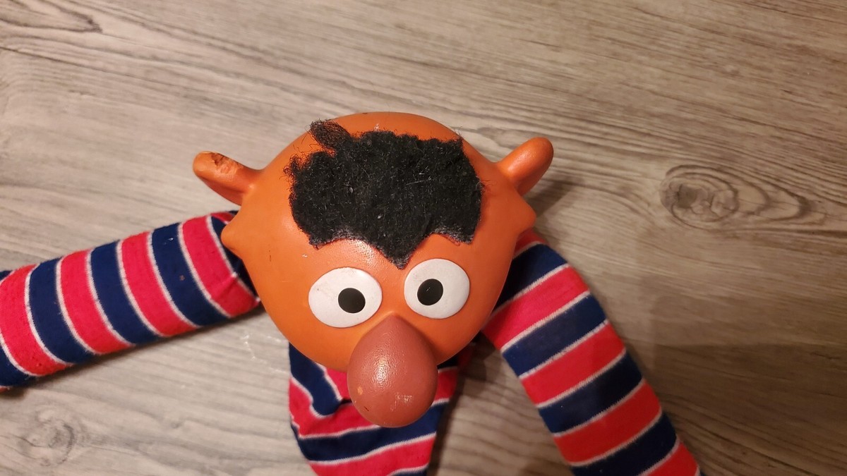 Vintage 1970's Sesame Street ERNIE Hand Puppet Muppets Hard Vintage 1970's Sesame Street ERNIE Hand Puppet Muppets Hard