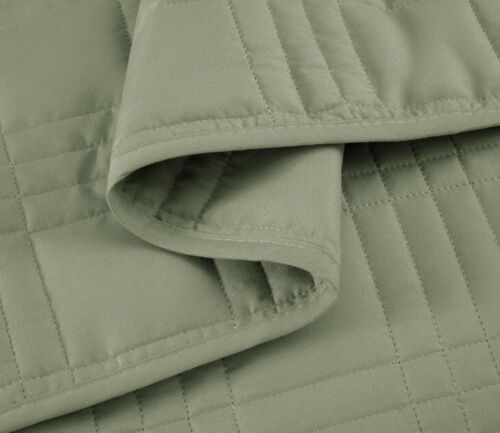 Chezmoi Collection Kingston 3-Piece Oversized Bedspread King Size, Sage - New! - Picture 5 of 9