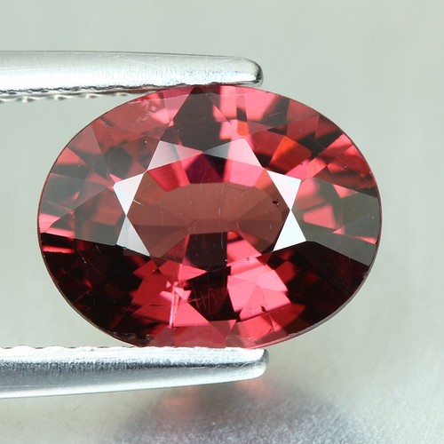 2.39 CT 9X7MM DAZZLING OVAL CUT 100%NATURAL PINK RHODOLITE GARNET GEMSTONES - Picture 3 of 3