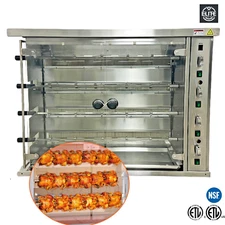 NSF 20 Chicken Rotisserie Oven Commercial Roast Chicken Machine Natural Gas/ LP