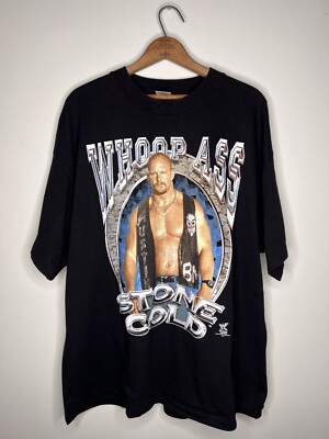 Stone Cold Steve Austin Vintage 90s Whoop Ass WWF Wrestling Mens