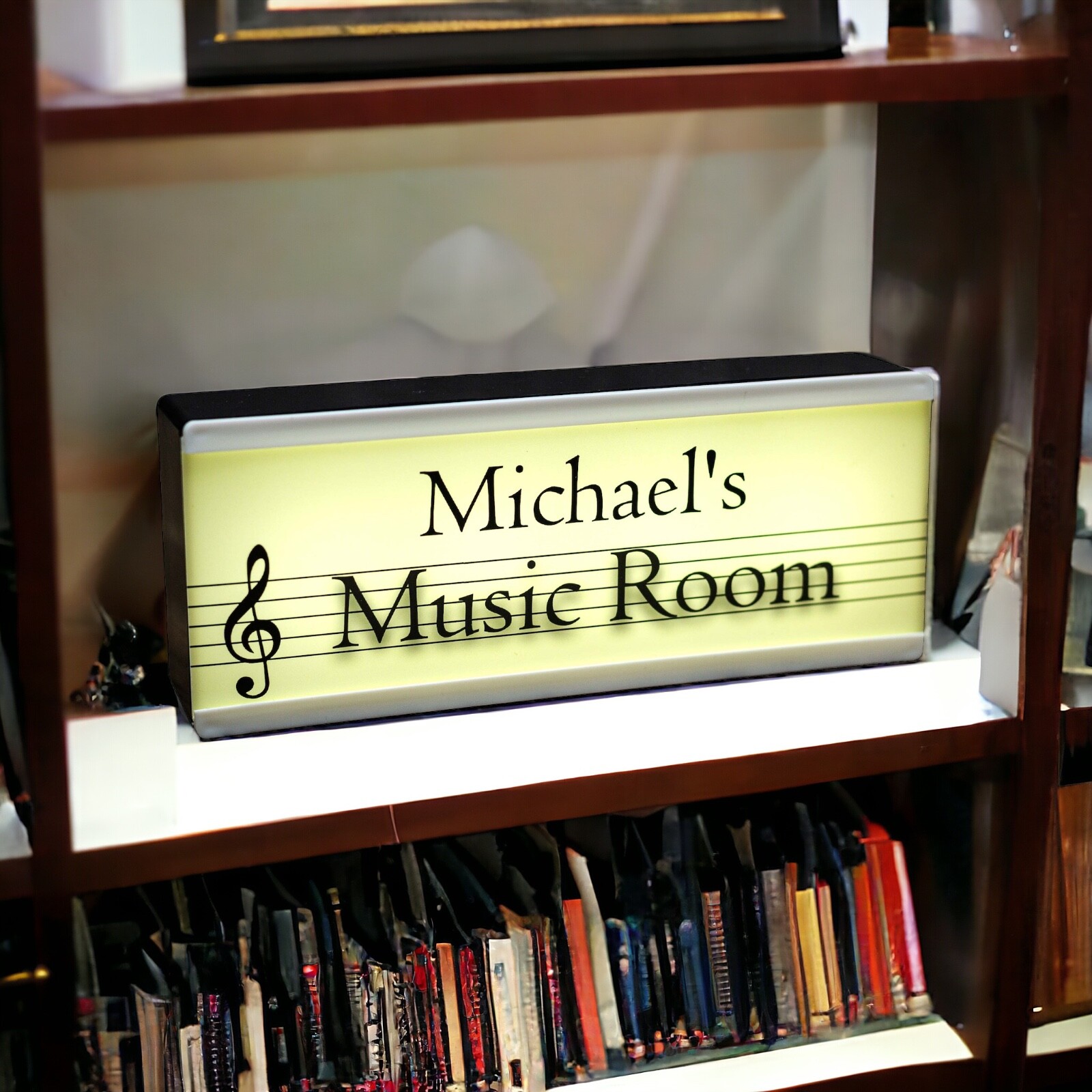 Personalised Room Light Music Room - LED Portable & Wall Hanging Man Cave Sign