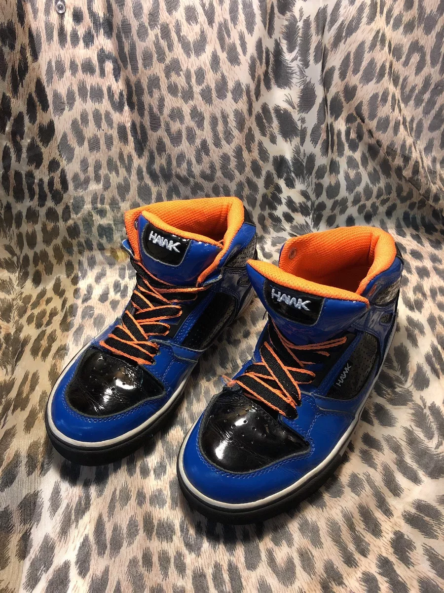 Shoes blue top orange black