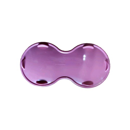 Tupperware Double Spoonz Spoon Rest Holder Pink Mauve Footed Vintage - Picture 2 of 2