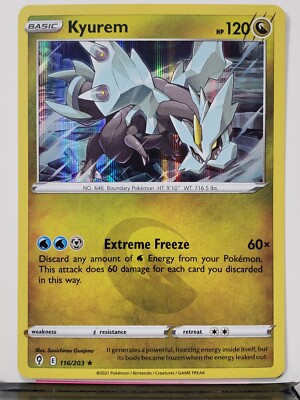 HOLO Kyurem 116/203 - RARE Evolving Skies Pokemon Card - $2 Combined Shipping | eBay HOLO Kyurem 116/203 - RARE Evolving Skies Pokemon Card - $2 Combined Shipping | eBay