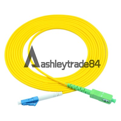 100 Meter SC/APC to LC/UPC SM Single Mode 9/125 Fiber Patch Cord Simplex