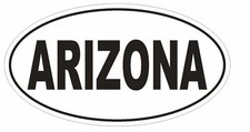 Arizona Oval Sticker Decal