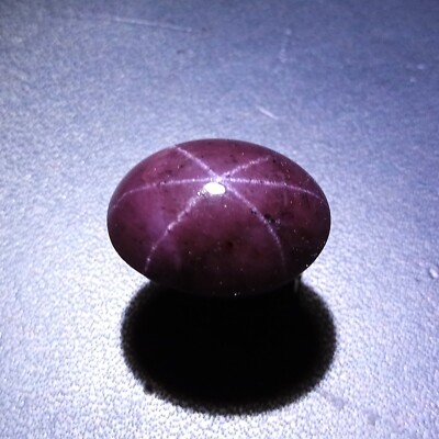 27 Carat 18.2x14x9.3 MM Natural 6-Ray Star Purple Red Garnet Star Oval Cabochon