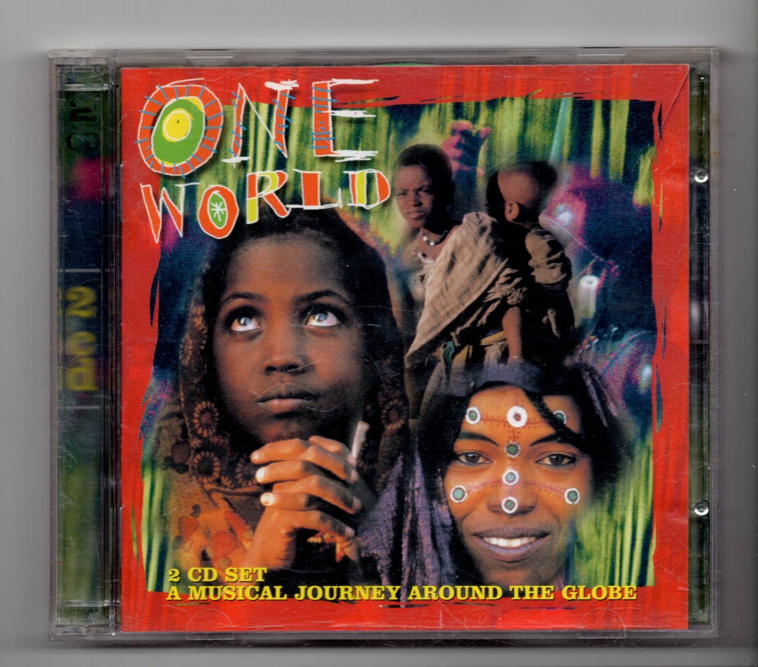 (JU581) One World, A Musical Journey Around The Globe - 1998 double CD
