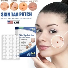 144pcs Skin Tag Remover Patches Quick Effective Mole Wart Removal Pad Sticker US