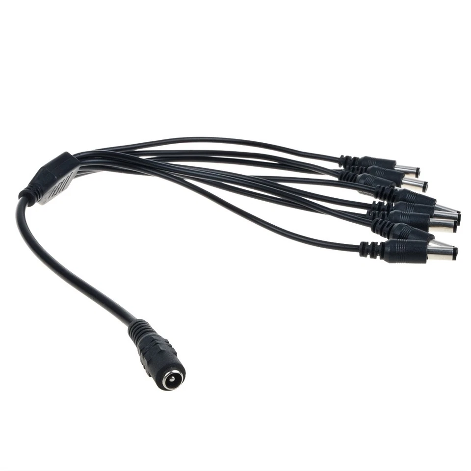 Divisor de fuente de alimentación de 8 canales y 8 canales para cámaras de seguridad BNC 1-8 cable Q-See fuente de alimentación Foto 3 de 4