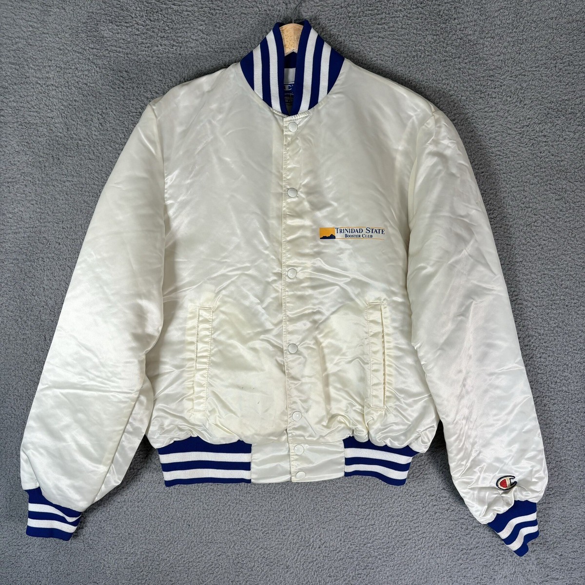 champion white bomber jacket