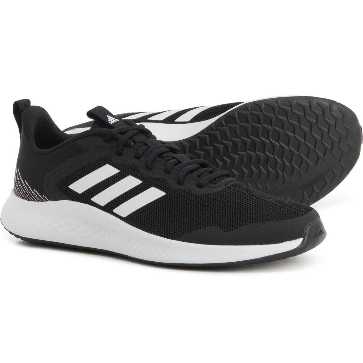 Adidas Fluidstreet Men's Running Shoes In Black / White Size: 10 (FW1703) |  eBay