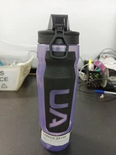 Under Armour UA Playmaker Squeeze Water Bottle Purple 32oz  Sport
