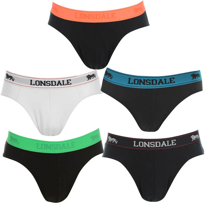 Lonsdale Hombre Slip 2 uds Ropa Interior Doble Pack T. S M L XL XXL Slips Nuevo