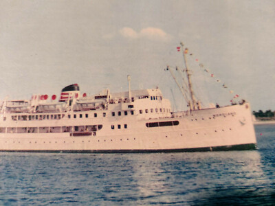 Carte Postale Ancienne Paquebot MS Nordland - Service Passagers 1960 - Allemagne