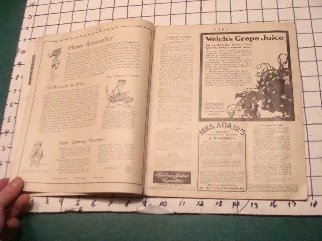 original JAN 27, 1910 --- LIFE --- w C Coles cover art, #1422 PALL MALL b cover - Image 4 of 4