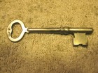 Antique vintage  Sager steel solid barrelll skelton key — photo 2
