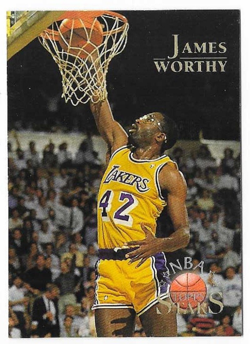 NBA 1996年 ホログラム トレーディングカード 42枚 JAMES WORTHY 1996 Topps NBA Stars Basketball # 150 Los Angeles