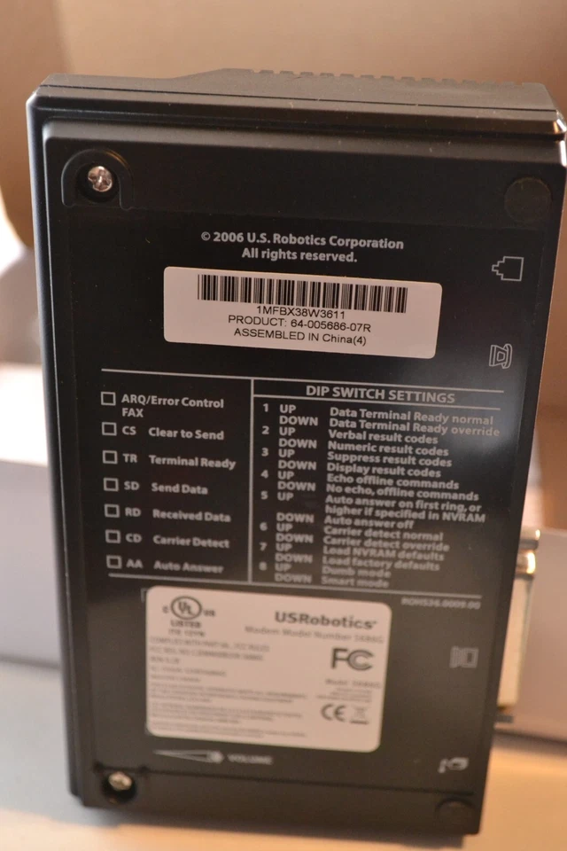 USR Unicom Global 56K Courier Lite Business Modem US Robotics 5686G - Image 4 of 4