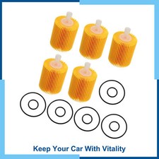 Pack (5) NO.04152-YZZA5 Car Engine Oil Filter for Toyota 4Runner 2010-2023