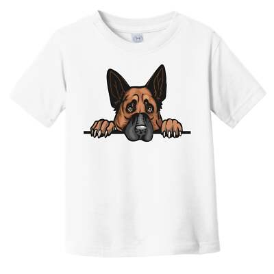 German Shepherd Dog Breed Popping Up Cute Infant Toddler T-Shirt