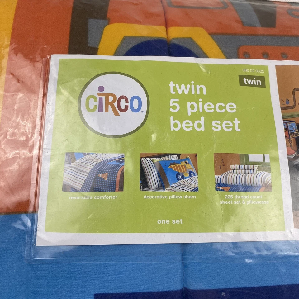 Juego de cama doble Circo Build It Collection 5 piezas ~ edredón, juego de sábanas y farsa Foto 2 de 4