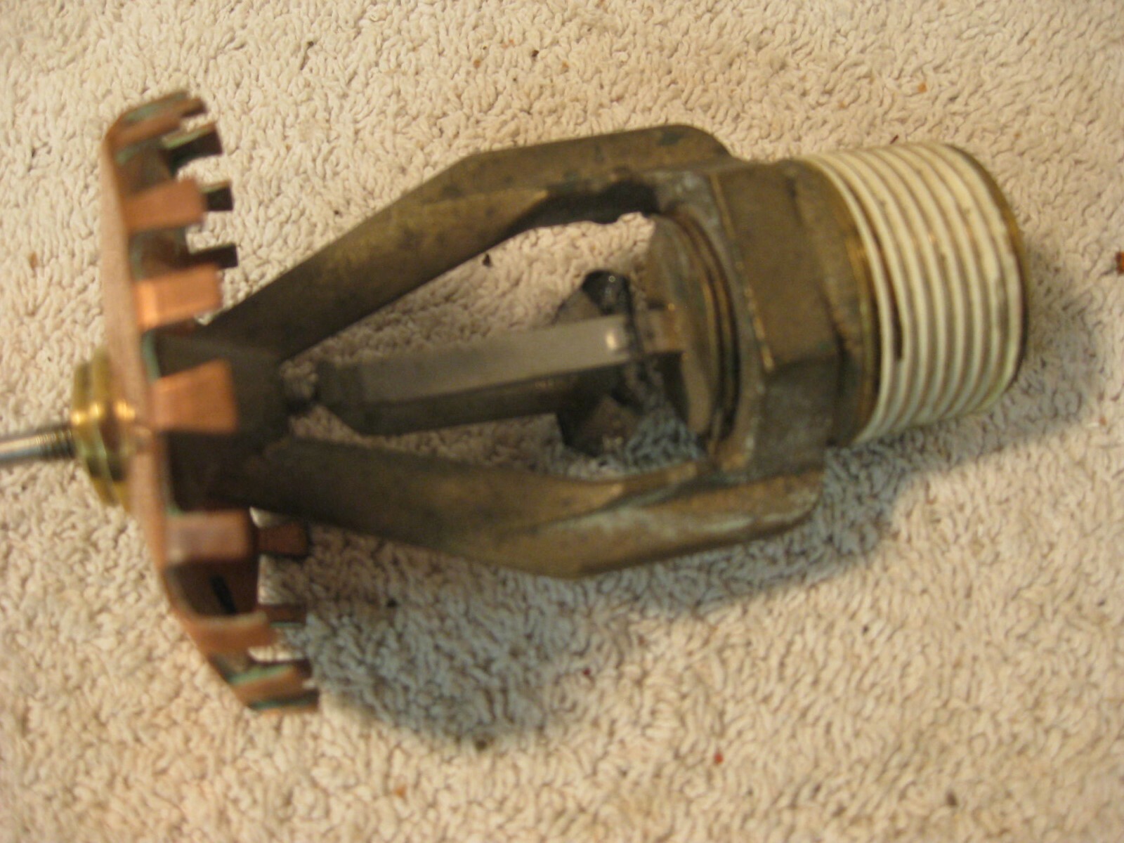 Unusual size 1 " brass and copper fire sprinkler head eBay