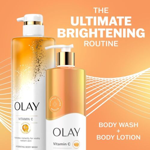 Olay Brightening Body Lotion for Women Vitamin C 24hr Moisturizing 17 fl oz - Picture 4 of 7