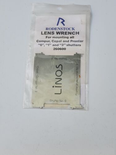 Linos Rodenstock Large Format Lens Shutter Spanner Wrench (#0, #1, #3) #260600 - Zdjęcie 1 z 6