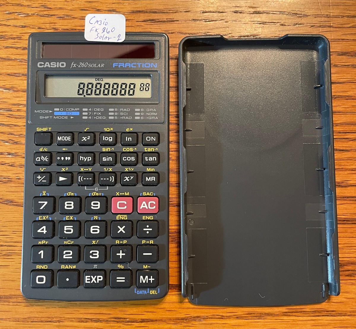 Vintage 1995 Casio FX-260 SOLAR POWER Scientific Calculator