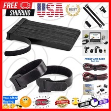 Cable Ties Reusable, 6 Inch Black Cord Management Straps