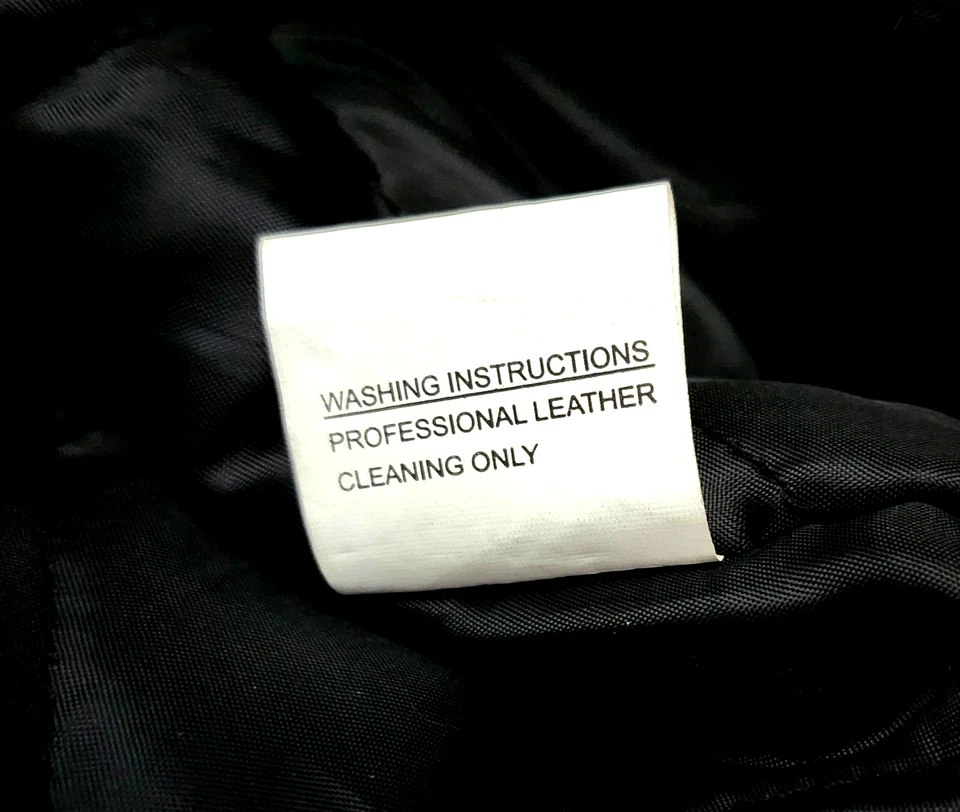 JACKET ~ MEN'S BOMBER STYLE ~ 100% LEATHER (SIZE EXTRA LARGE) READ DISCRIPTION! - Image 4 of 4