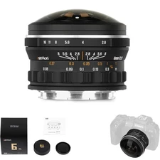 AstrHori 6mm F2.8 Full Frame Circular Fisheye Lens For Canon RF Mount EOS-R RP